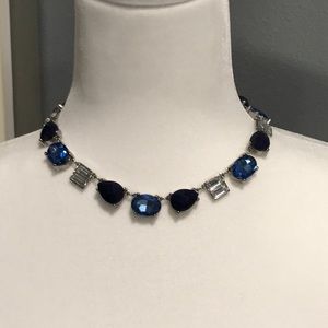 White House Black Market Blue and Silver Necklace
